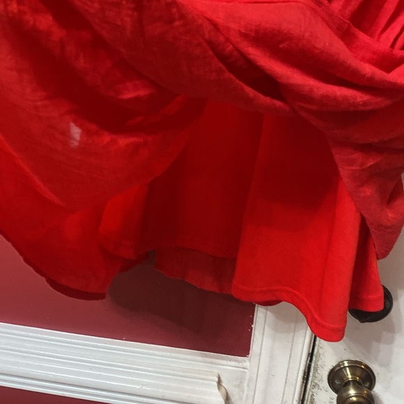 Umgee Frill It Up Lace Yoke Bell Sleeve Dress size S - Picture 6 of 6